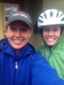 This is Becca. Becca was the first person to accompany me on a long run. She biked with me in the rain for 13 miles. 